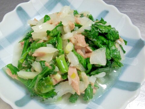 シーチキンと菊菜の炒め物☆